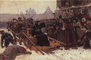 Boyarynya Morozova (study) — Vasily Ivanovich Surikov, Realism