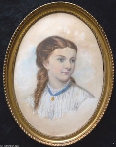 Portrait Of Young Girl — Frederick Goodall