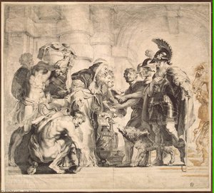 Abraham And Melchizedech — Jan Witdoeck, Baroque