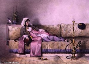 Egyptian Woman in a Harem in Cairo