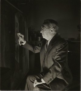 Wassily Kandinsky In His Studio In Neuilly-sur-seine In Front Of — Bernard Lipnitzki
