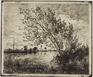 Clump Of Alder Trees — Charles-françois Daubigny