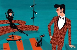 Duetto Buffo Di De Gatti — Josh Agle (shag)
