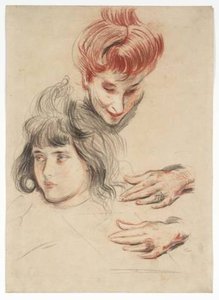 Studies Of Mme Helleu And Ellen — Paul César Helleu