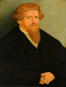 Portrait Of A Man With A Red Beard — Lucas Cranach The Younger, German Renaissance
