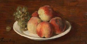 Peaches And Grapes — Henri Fantin-latour