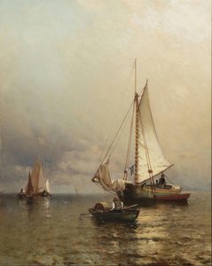 Boats Becalmed — Arthur Quartley