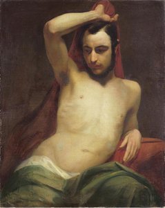 Männlicher Halbakt — Anselm Feuerbach