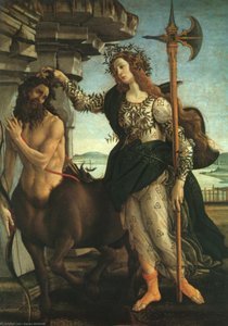 Pallas And The Centaur — Sandro Botticelli, Early Renaissance