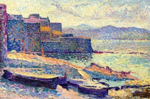 The Fishing Port At Saint-tropez — Maximilien Luce