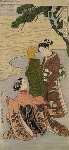 Autumn Moonlight Of Matsukaze — Suzuki Harunobu, Ukiyo-e