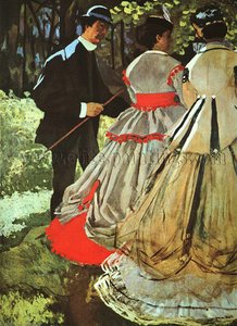 Le Dejeuner Sur Lherbe (the Picnic) - (detail) — Claude Monet, Impressionism