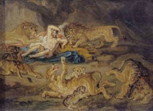Sketch For `daniel In The Lion's Den' — James Ward