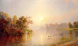 Hazy Afternoon, Autumn — Jasper Francis Cropsey