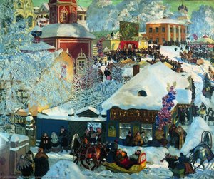 Winter. Shrovetide Festivities — Boris Mikhailovich Kustodiev