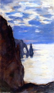 Étretat, The Needle Rock And Porte D'aval — Claude Monet