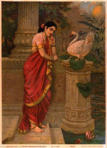 Hamsa And Damayanti — Raja Ravi Varma
