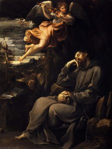 Saint Francis Deadened With An Angel Musician — Reni Guido (le Guide)