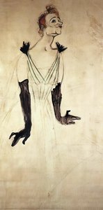Yvette Guilbert Taking A Curtain Call — Henri De Toulouse-lautrec