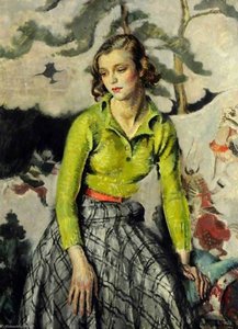 Composition In Pink And Green — Cathleen Mann
