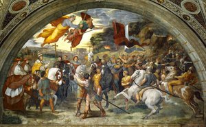 Pope Leo I Repulsing Attila — Raphael, High Renaissance