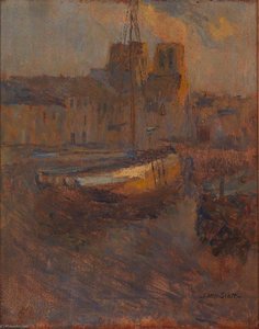 Ships At Anchor, Cherbourg No. Ii — Frank Edwin Scott
