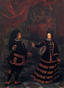 Electress Palatine Dancing With Her Husband — Johan Francois Douven