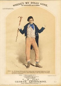 Cover Design For ''where's My Dolly Gone'', Sung By George Leybourne — Alfred Concanen