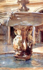 Spanish Fountain — John Singer Sargent, Academic Realism