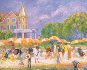Umbrellas — William James Glackens