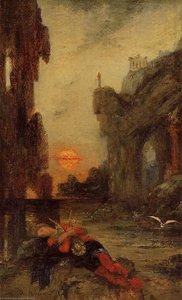 The Death Of Sappho 1 — Gustave Moreau, Symbolist Painting
