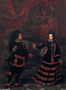 Electress Palatine Dancing With Her Husband — Johan Francois Douven