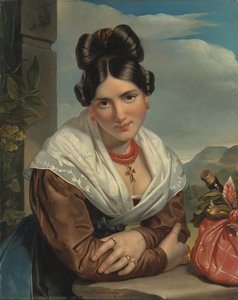 Girl Resting, Jan Adam Kruseman, 1827 — Jan Adam Kruseman