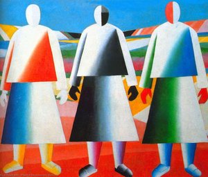 Girls In The Fields — Kazimir Malevich