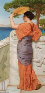 On The Balcony — R.b.a John William Godward