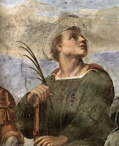 Stanze Vaticane - La Disputa (detail) [06] — Raphael, Renaissance