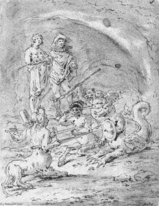 Money Combats The World, The Flesh, And The Devil — Leonaert Bramer