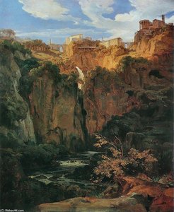 Tivoli, Les Cascades Et Le Temple De Vesta — Ernst Fries