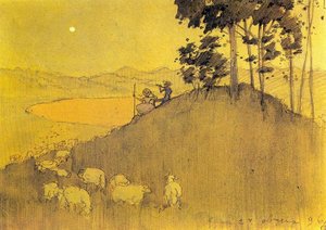 Promenade After Rain 2 — Konstantin Andreevic Somov, Symbolism