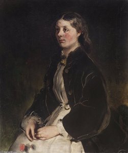 Portrait Of Christine Freifrau Von Schonberg — Ferdinand Von Rayski
