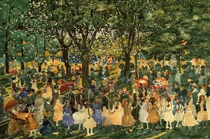 May Day, Central Park — Maurice Brazil Prendergast