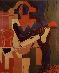 Harlequin With Guitar — Juan Gris