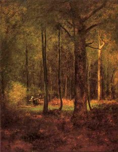 Woods At Montclaiir — George Innes