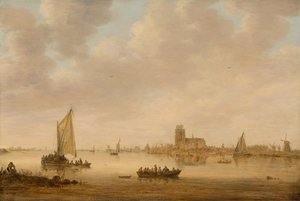 View Of Dordrecht From The Dordtse Kil — Jan Josephszoon Van Goyen, Dutch Golden Age