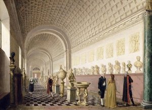 The Inner Gallery Of The Royal Museum At The Royal — Pehr Hilleström