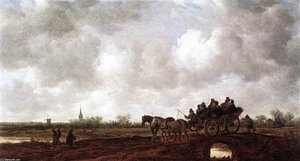 Horse Cart On A Bridge — Jan Josephszoon Van Goyen