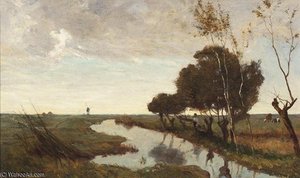 Polder Landscape Near Abcoude — Paul Joseph Constantine Gabriel
