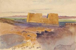 Edfu At Sunset — Edward Lear