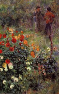 The Garden In The Rue Cortot At Montmartre — Pierre-auguste Renoir, Impressionism