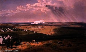 Distant View Of Lord Raglan's Head Quarters — William Simpson